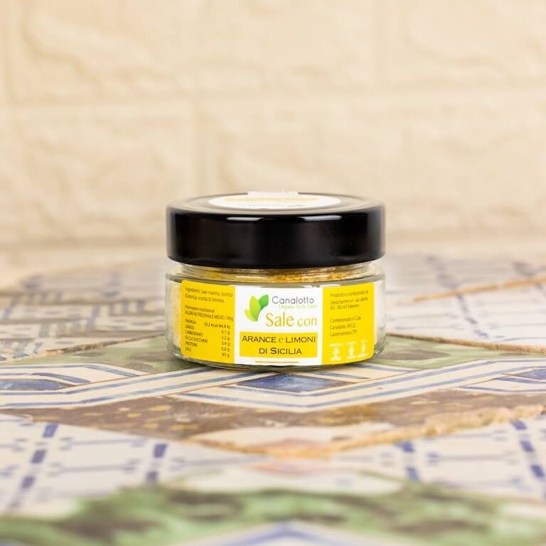 SALE CON ARANCE E LIMONI DI SICILIA – 100 g